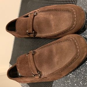 Salvatore Ferragamo Brown Suede Shoes 12 2E